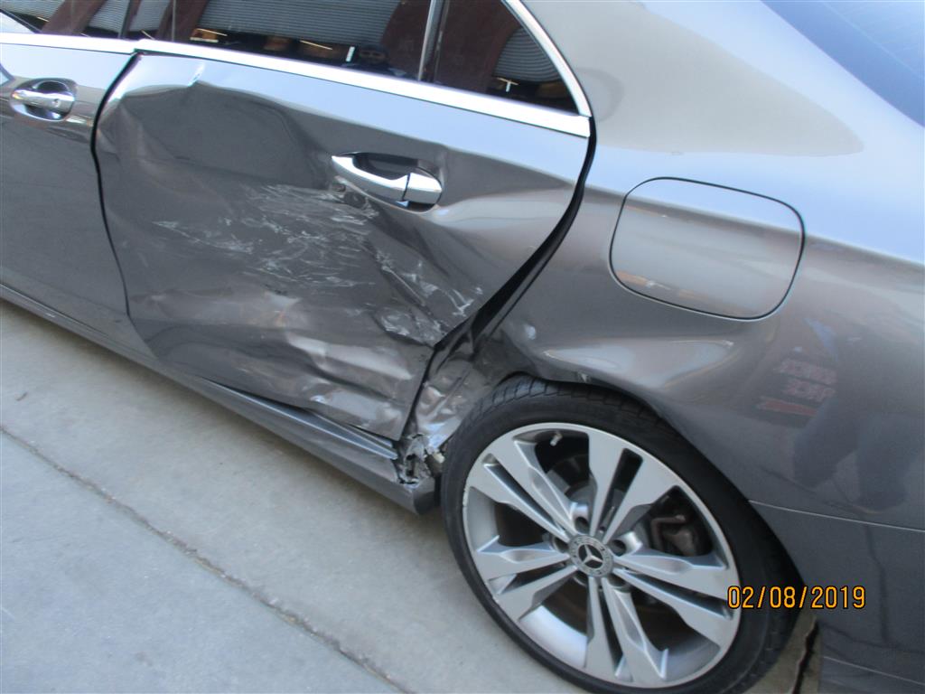 Before: Mercedes-Benz CLA – Side Collision